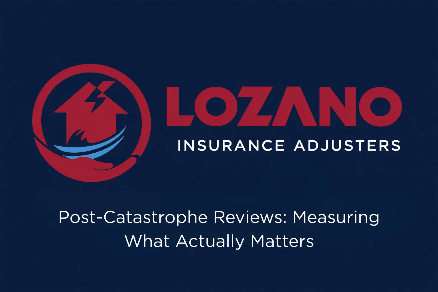 Post-Catastrophe Reviews: Measuring What Actually Matters